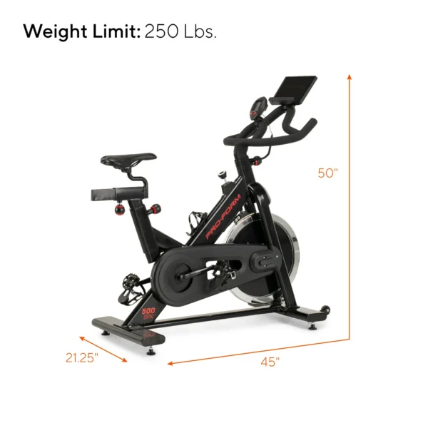 ProForm 500 SPX Indoor Cycle with Interchangeable Racing Seat - Image 2