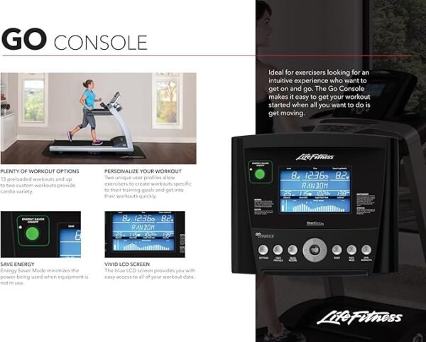 Life Fitness E5 Cross Trainer Elliptical Exercise Machine with Go Console - Image 6