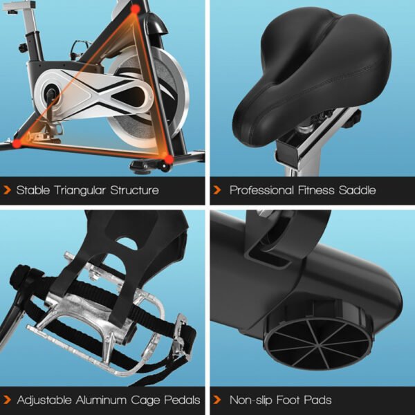 Topcobe Indoor Exercise Bike Stationary Cycling Bike - Image 4