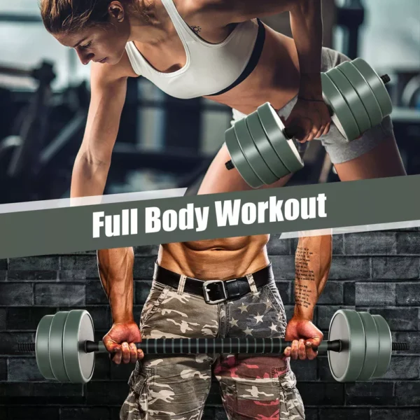 Costway 4 in 1 Adjustable Weight Dumbbell Set 47lbs Free Weight Set withConnector Home Gym - Image 6