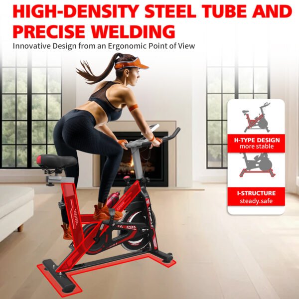 Indoor Exercise Bike, Stationary Cycling Bike - Image 2