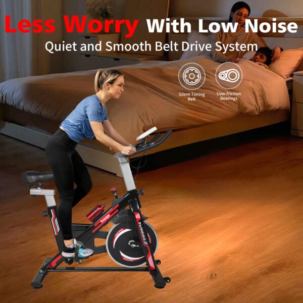 Indoor Exercise Bike, Stationary Cycling Bike - Image 4