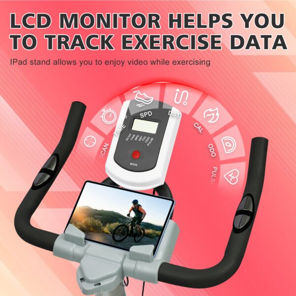 Indoor Exercise Bike, Stationary Cycling Bike - Image 5