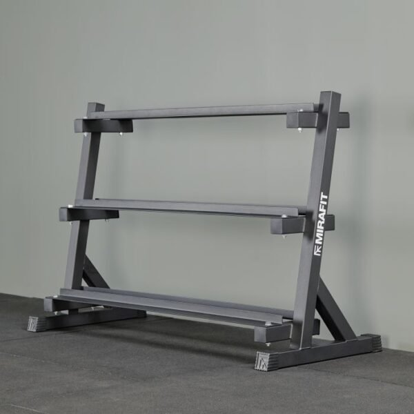 Mirafit Hex Dumbbell Set & 3 Tier Weight Rack - Image 5