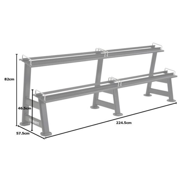 Mirafit Hex Dumbbell Set with Storage Rack - Image 7