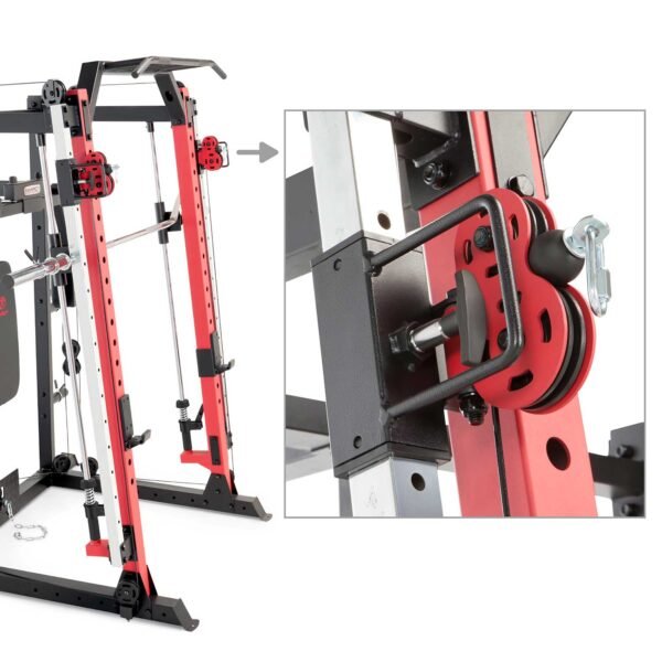 Marcy Smith Machine / Cage System with Pull-Up Bar and Landmine Station | SM-4033 - Image 14