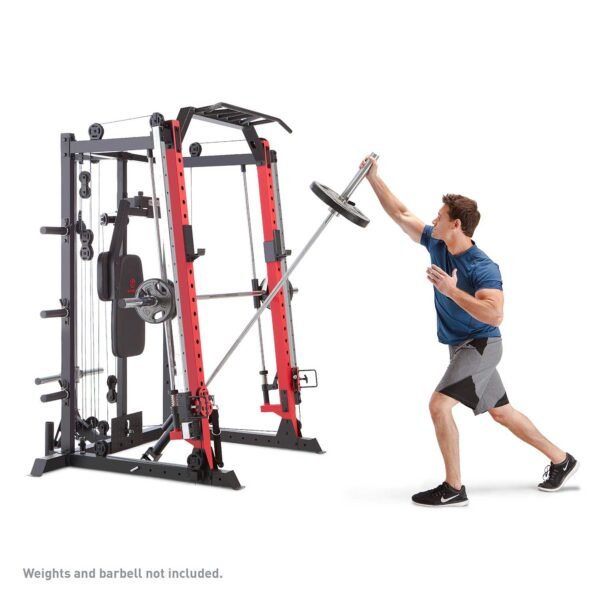 Marcy Smith Machine / Cage System with Pull-Up Bar and Landmine Station | SM-4033 - Image 7
