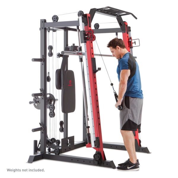 Marcy Smith Machine / Cage System with Pull-Up Bar and Landmine Station | SM-4033 - Image 8