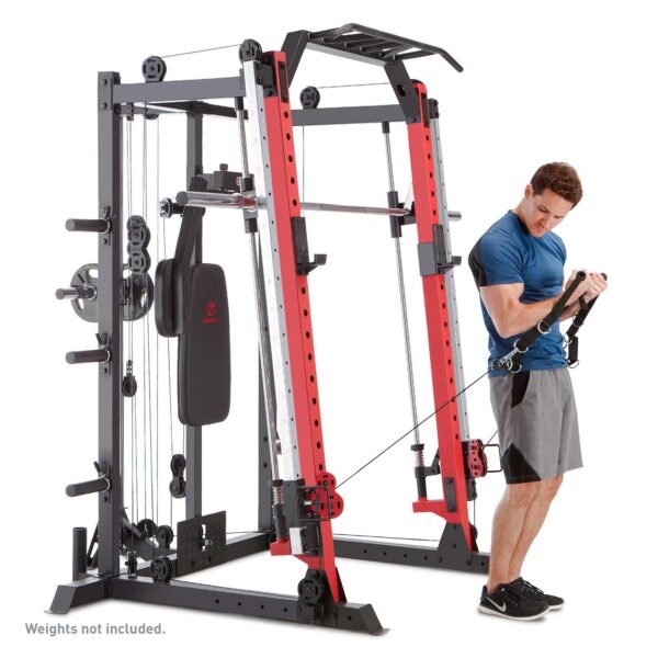 Marcy Smith Machine / Cage System with Pull-Up Bar and Landmine Station | SM-4033 - Image 9