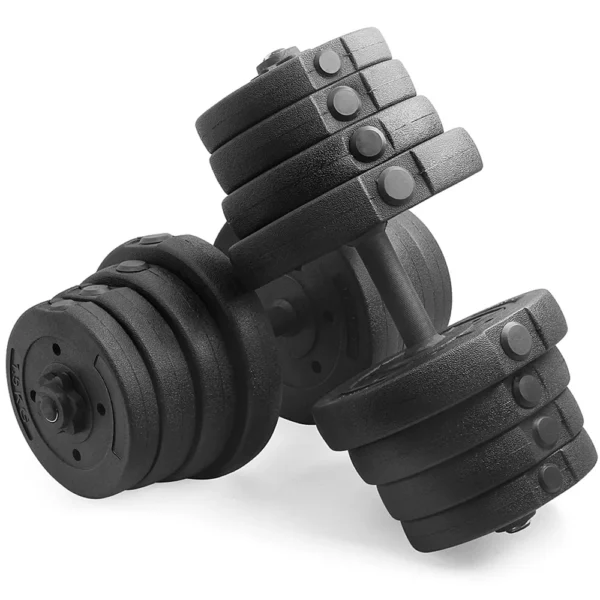 Yaheetech 66LB Adjustable Dumbbell Set Black