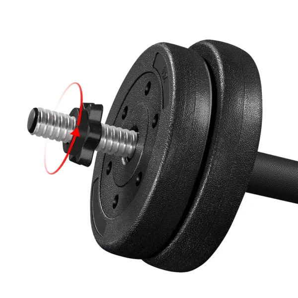 Yaheetech 66LB Adjustable Dumbbell Set Black - Image 8